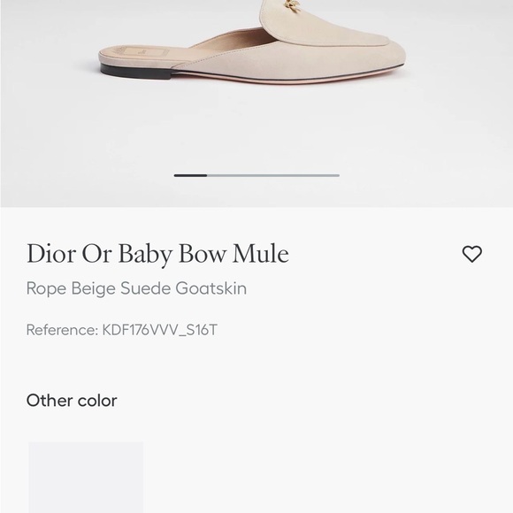 Dior Gold Ribbed Bow Pin with Logo